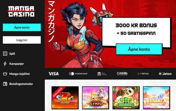 manga casino hjemmeside