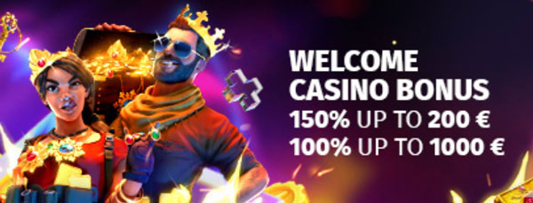 mystake casino 150% bonus opptil 2000 kr